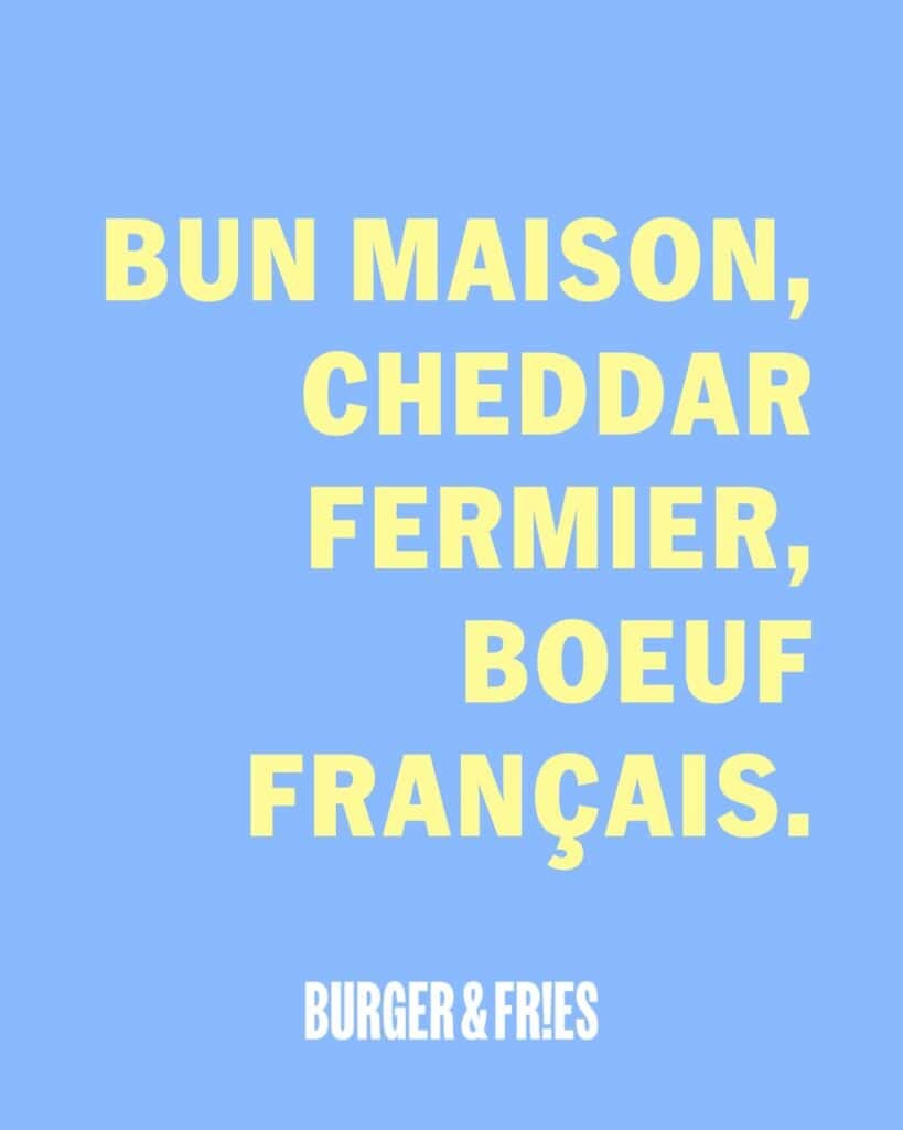 Bun maison, cheddar fermier, boeuf francais